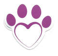 Purple Heart Shaped Paw Print SM NFC Sticker