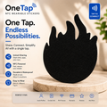 Black Flames Smart Tags Wearable Sticker