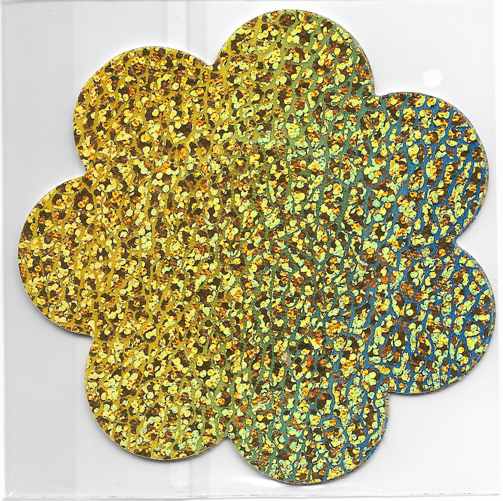 Daisy Gold Glitter Smart Tags Wearable Sticker