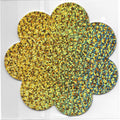Daisy Gold Glitter Smart Tags