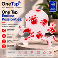 Skull White Red Skulls Smart Tags Wearable Sticker