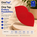 Lips Red Satin Smart Tags Wearable Sticker
