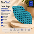 Lips Aqua Glitter Dots Smart Tags Wearable Sticker