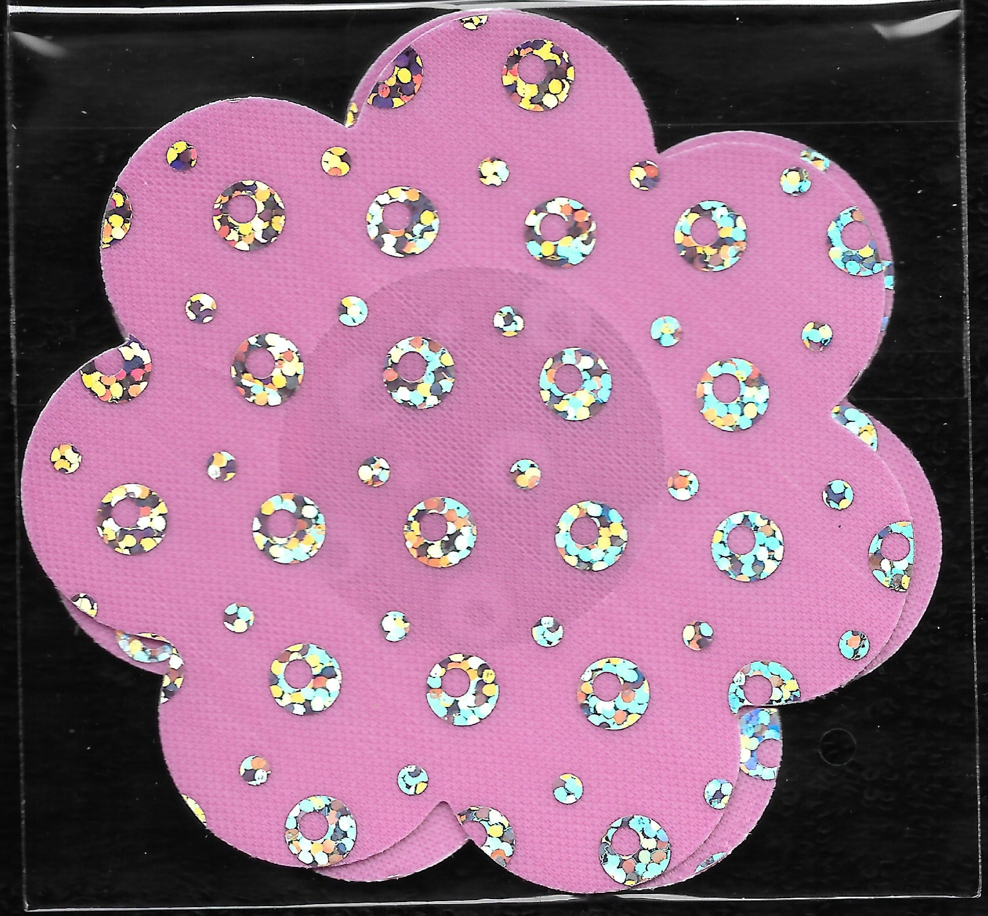 Daisy Pink Glitter Dots Smart Tags
