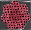 Daisy Red Glitter Dots Smart Tags