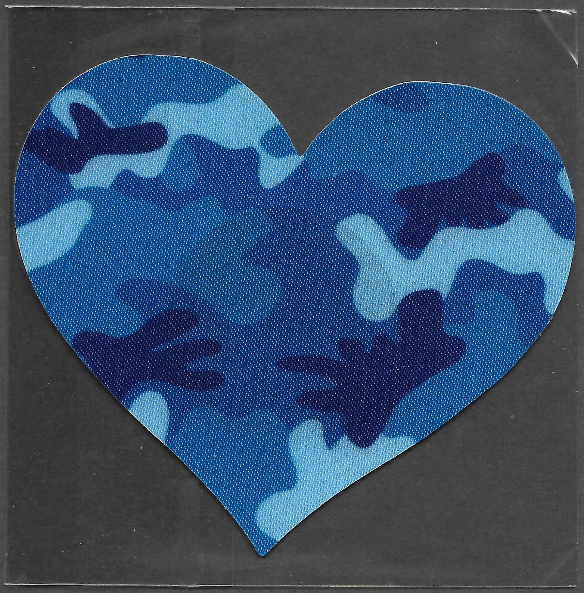 Heart Blue Camo Smart Tags