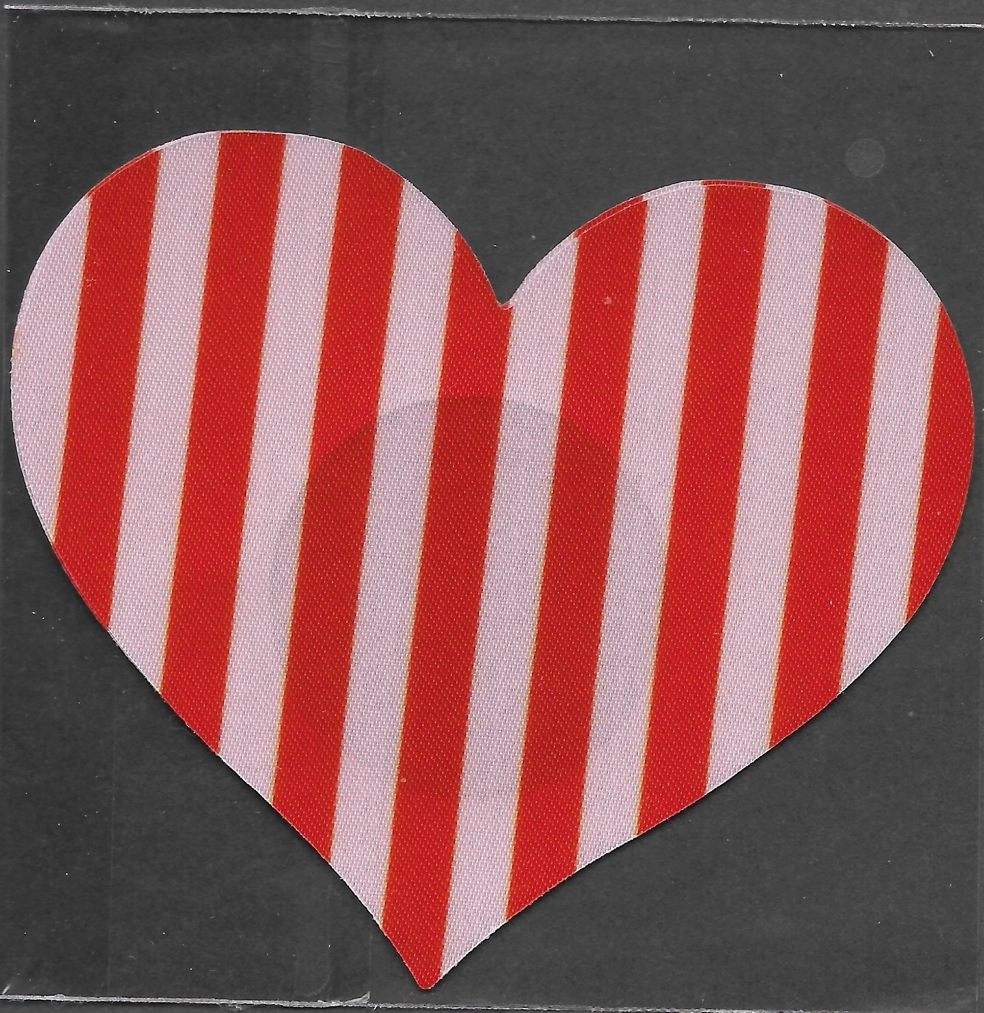 Heart Red White Stripes Smart Tags