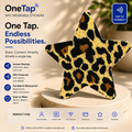 Star Leopard Print Brown Smart Tags Wearable Sticker