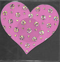 Heart Pink Silver Glitter Dots Smart Tags