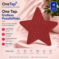 Star Red Glitter Smart Tags Wearable Sticker