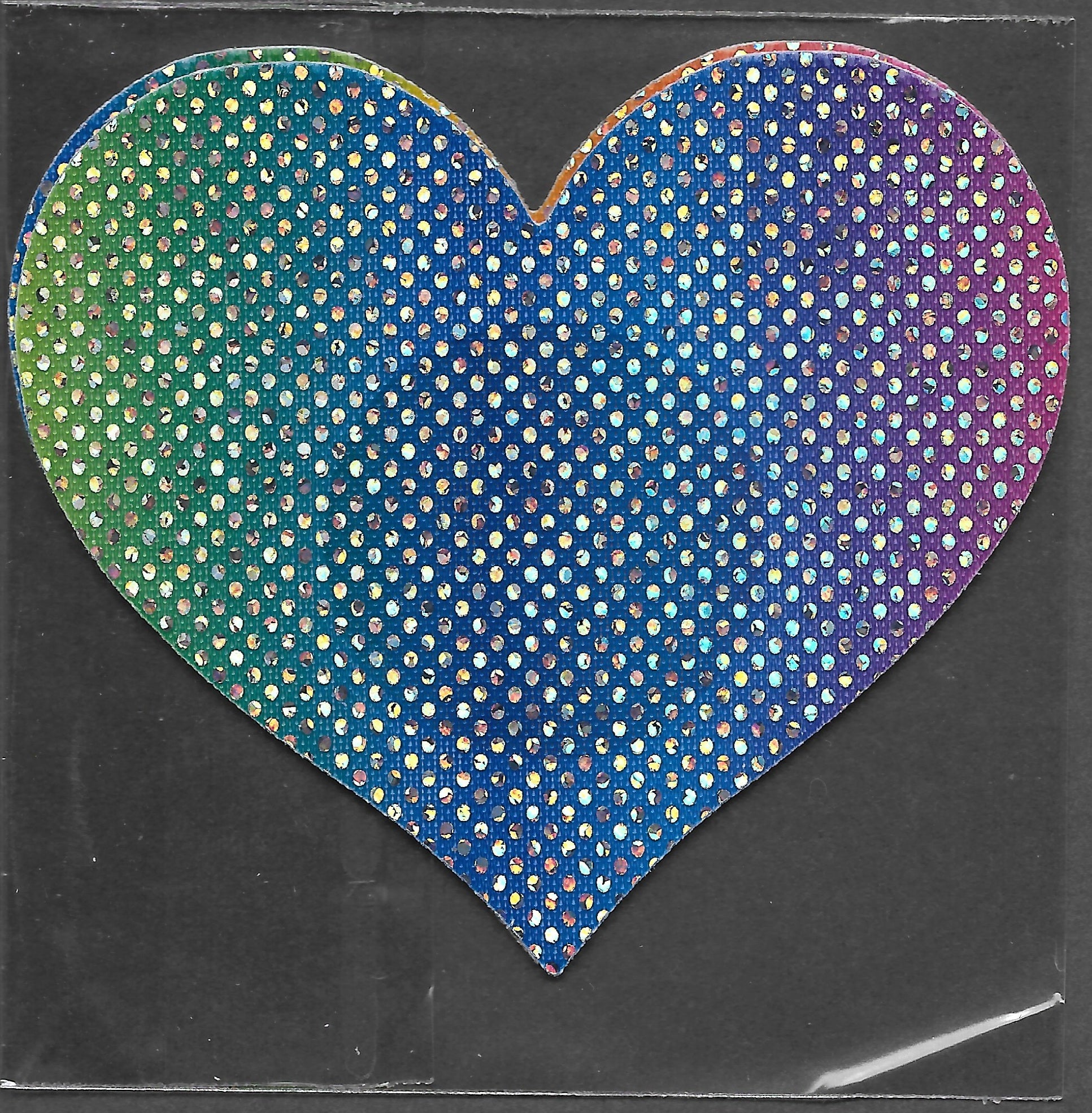 Heart Multi Color Mini Glitter Dots Smart Tags