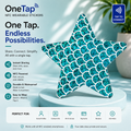Star Aqua Glitter Dots Smart Tags Wearable Sticker
