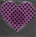 Heart Hot Pink Glitter Dots Smart Tags