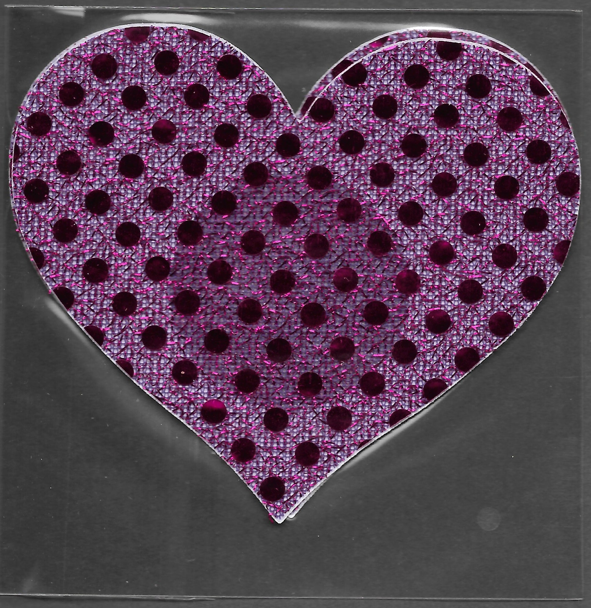 Heart Hot Pink Glitter Dots Smart Tags