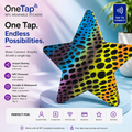 Star Multi Color Animal Print Smart Tags Wearable Sticker