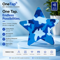 Star Blue Camo Smart Tags Wearable Sticker