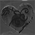 Heart Black Lace Smart Tags