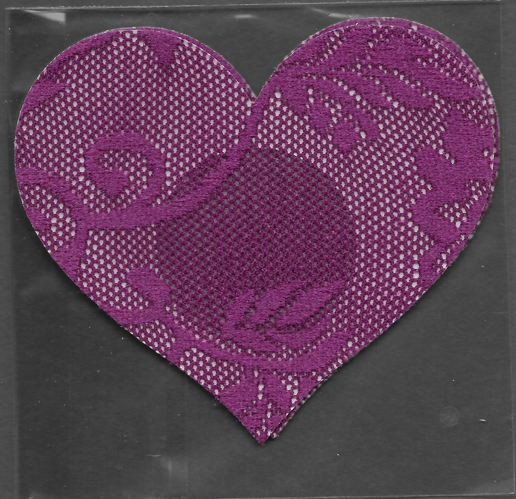Heart Purple Lace Smart Tags Wearable Sticker