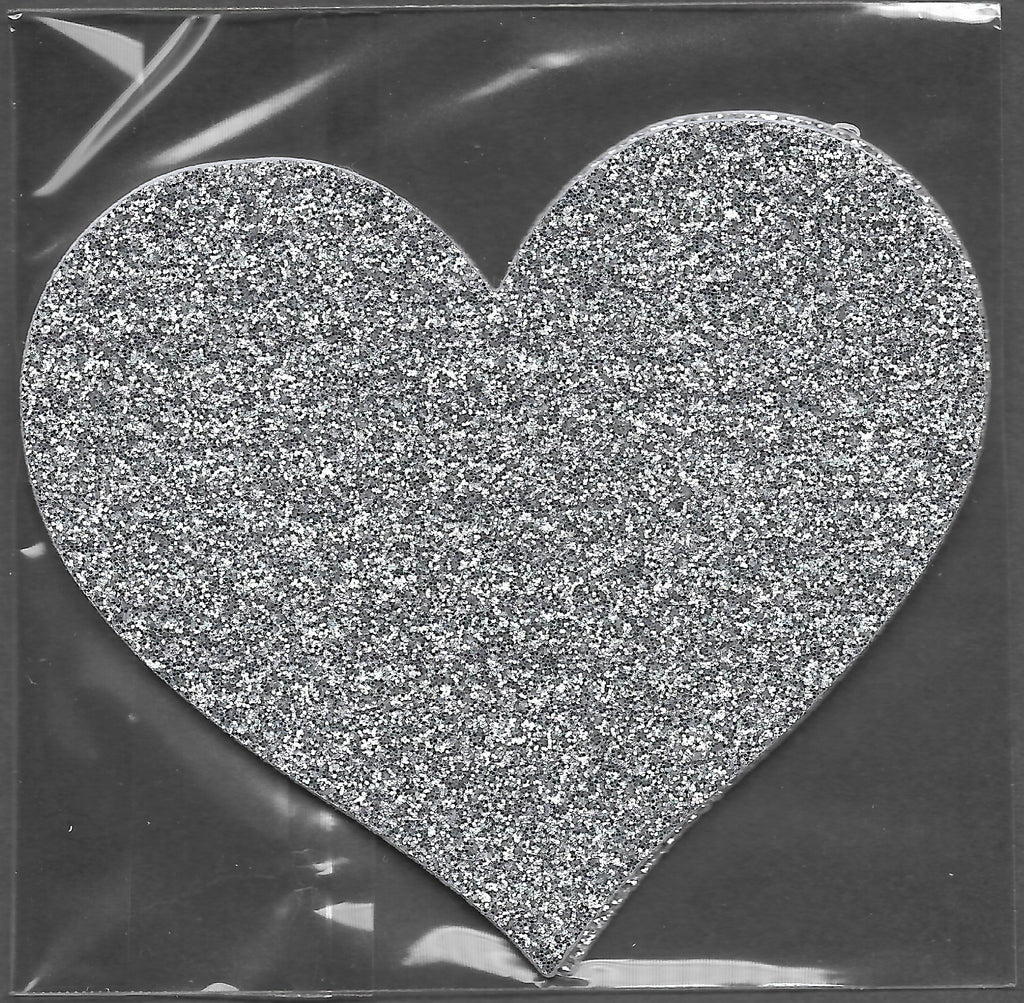 Heart Silver Glitter Smart Tags Wearable Sticker
