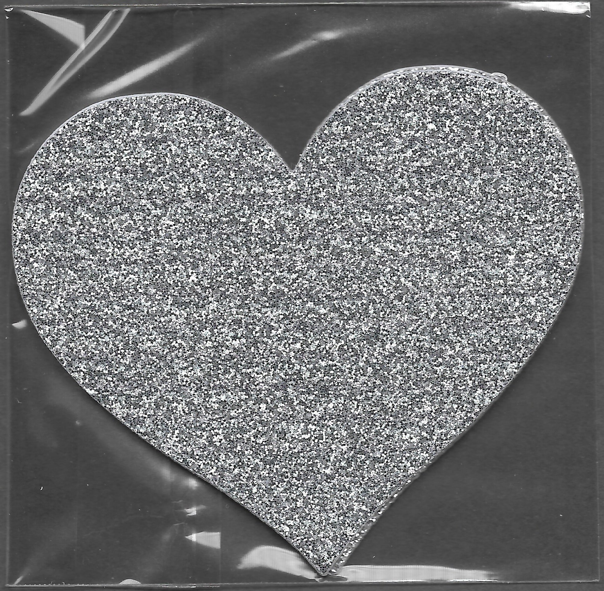 Heart Silver Glitter Smart Tags