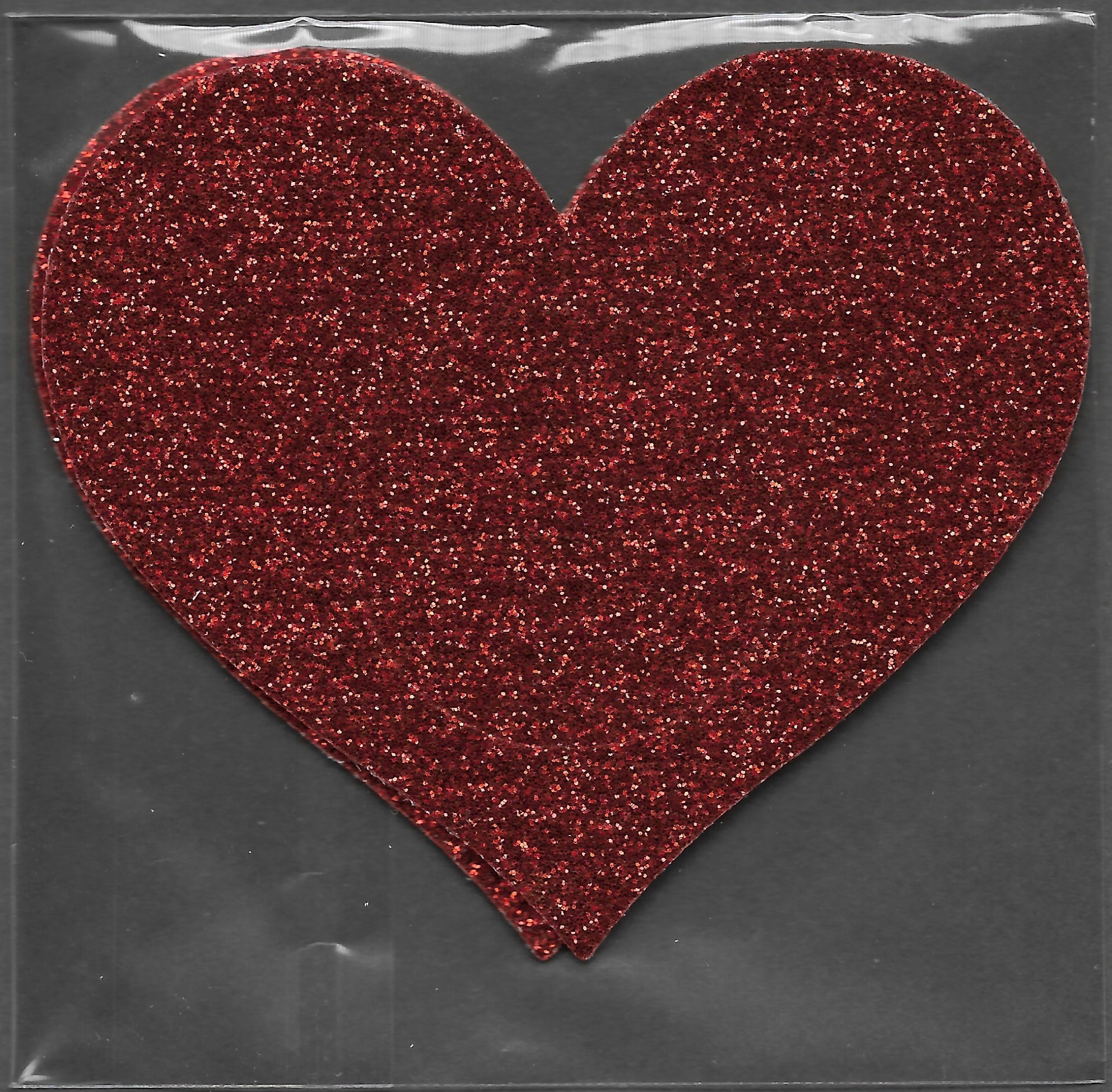 Heart Red Glitter Smart Tags