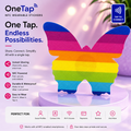 Butterfly Rainbow Smart Tags Wearable Sticker