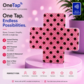 Cross Red Glitter Dots MD Smart Tags Wearable Sticker
