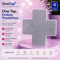 Cross Silver Glitter MD Smart Tag Wearable Sticker
