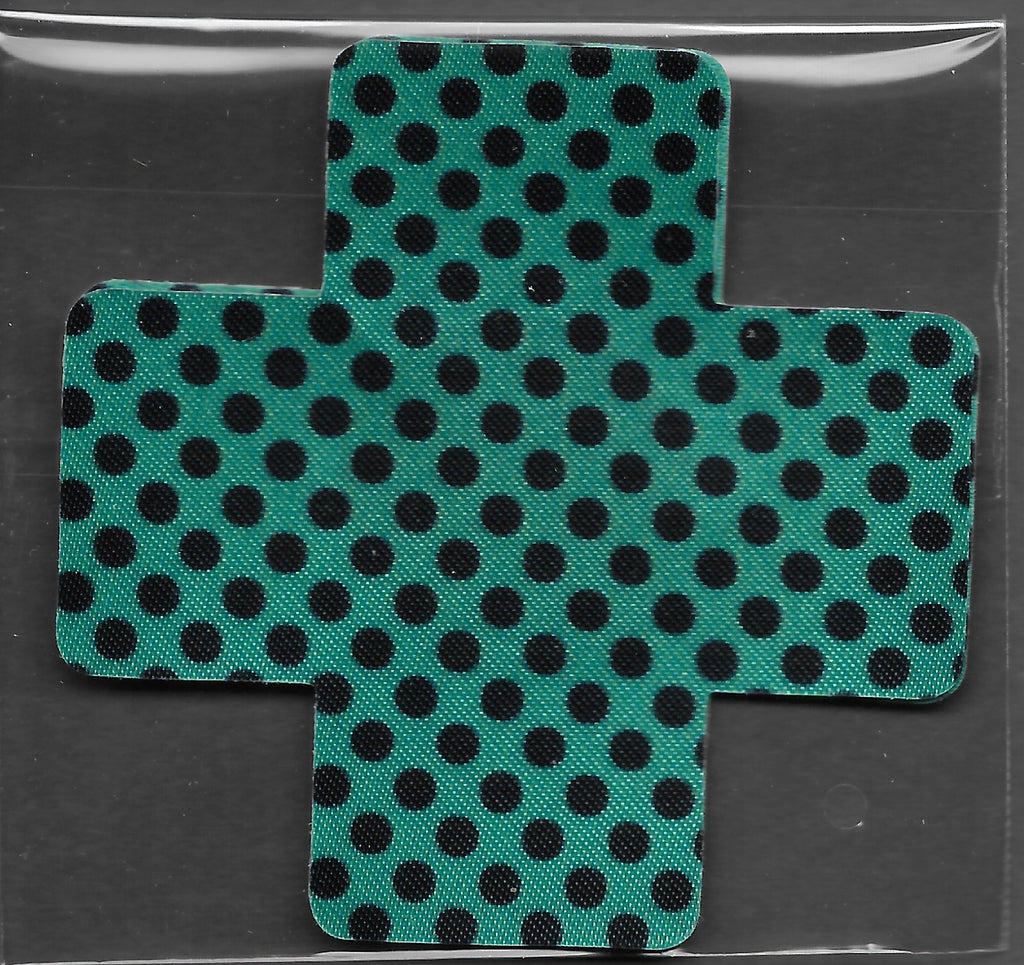 Cross Teal Black Dots MD Smart Tags Wearable Sticker