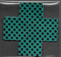 Cross Teal Black Dots MD Smart Tags