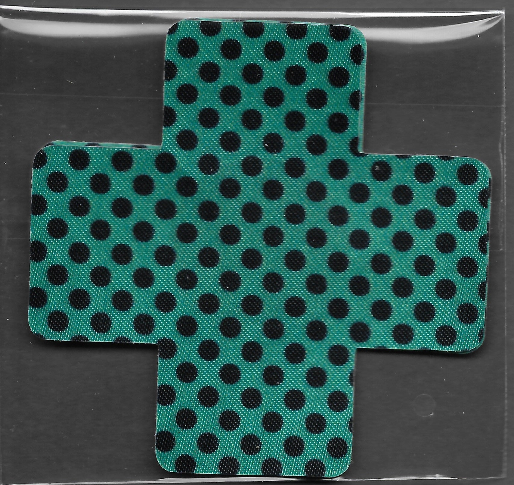 Cross Teal Black Dots MD Smart Tags