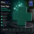 Cross Teal Black Dots MD Smart Tags Wearable Sticker