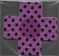 Cross Purple Glitter Dots MD Smart Tags