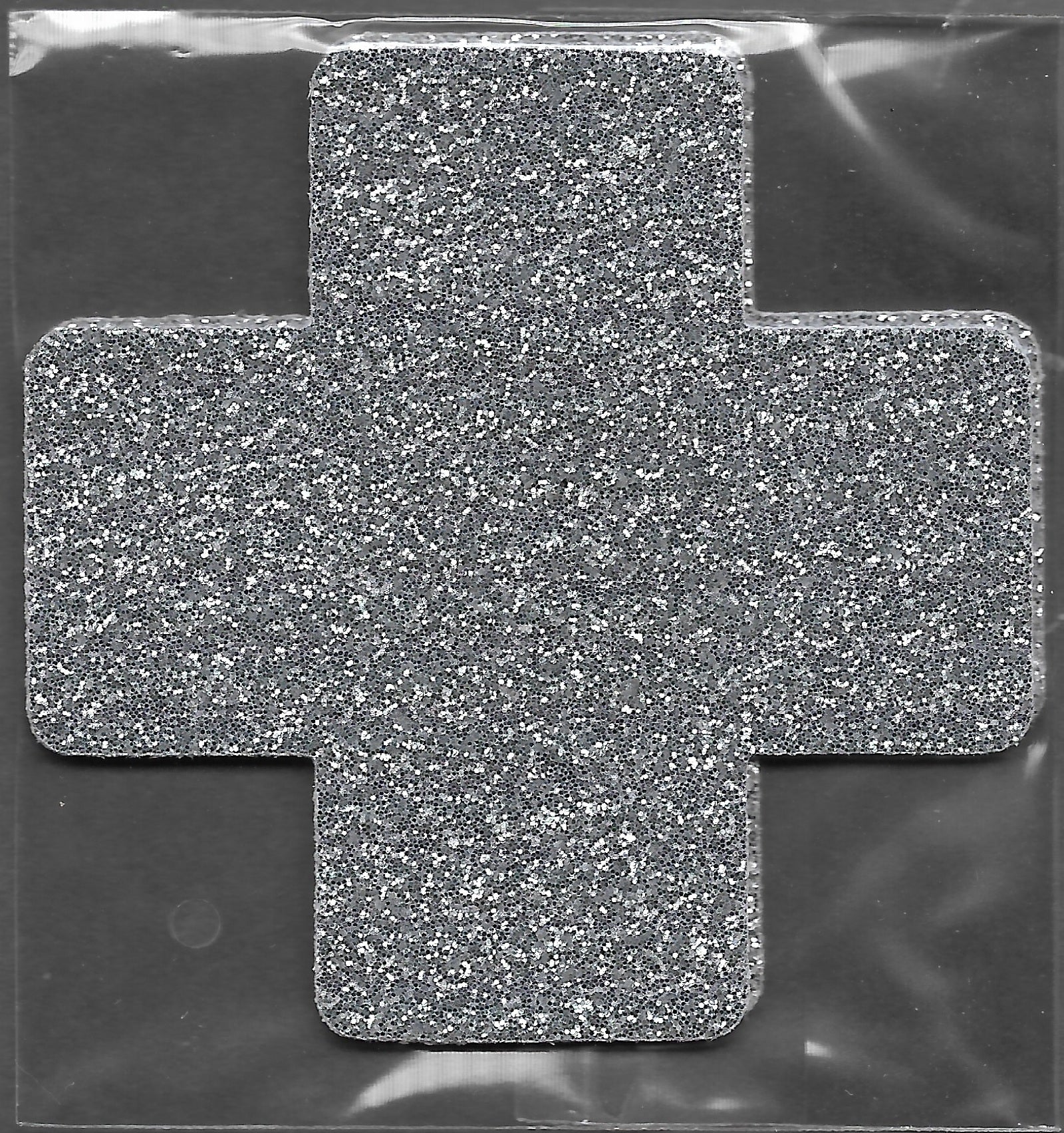 Cross Silver Glitter MD Smart Tag