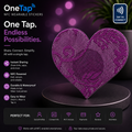 Heart Purple Lace Smart Tags Wearable Sticker