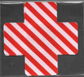 Cross Red White Stripes LG Smart Tags