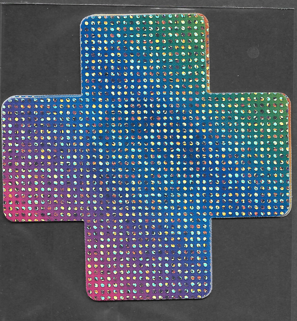 Cross Multi Color Glitter Dots LG Smart Tags Wearable Sticker