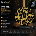 Round Leopard Brown Smart Tags Wearable Sticker