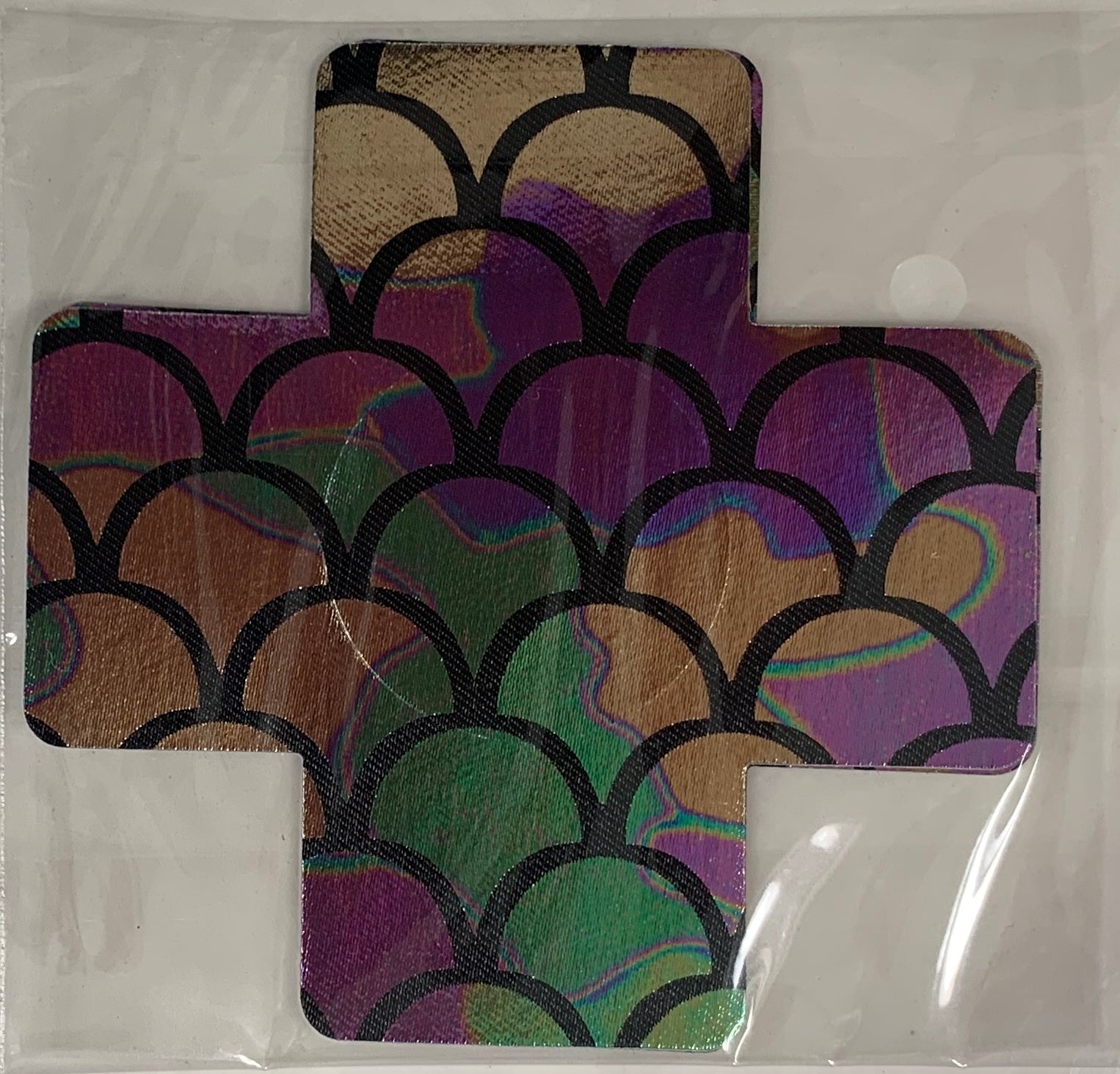 Cross Multi Color Mermaid Scales LG Smart Tags