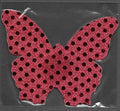 Butterfly Red Glitter Dots Smart Tags