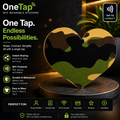 Heart Green Camouflage Smart Tags Wearable Sticker