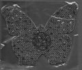 Butterfly Black Glitter Dots Smart Tags