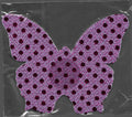 Butterfly Purple Glitter Dots Smart Tags