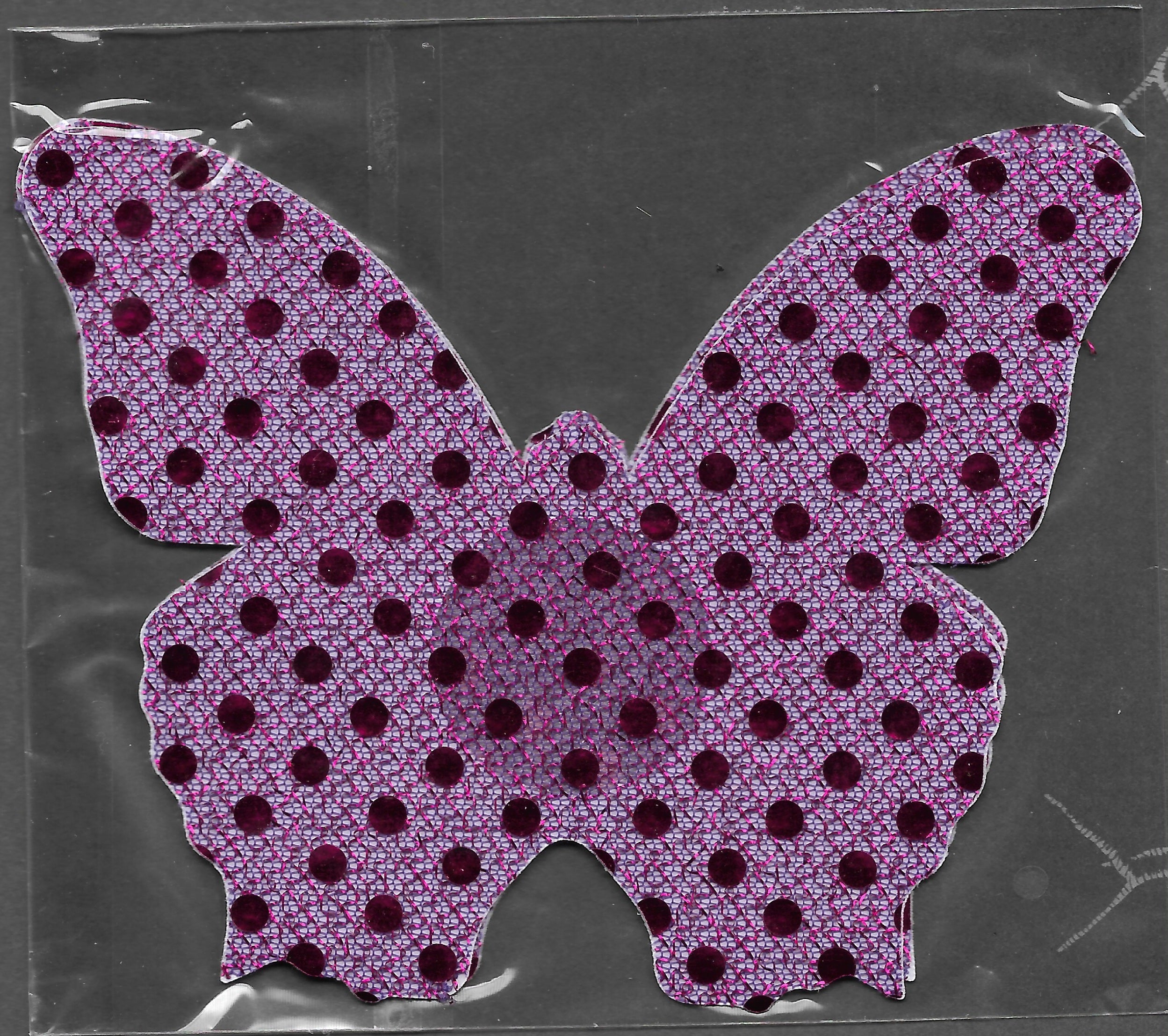 Butterfly Purple Glitter Dots Smart Tags