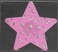 Star Pink Silver Glitter Dots Smart Tags
