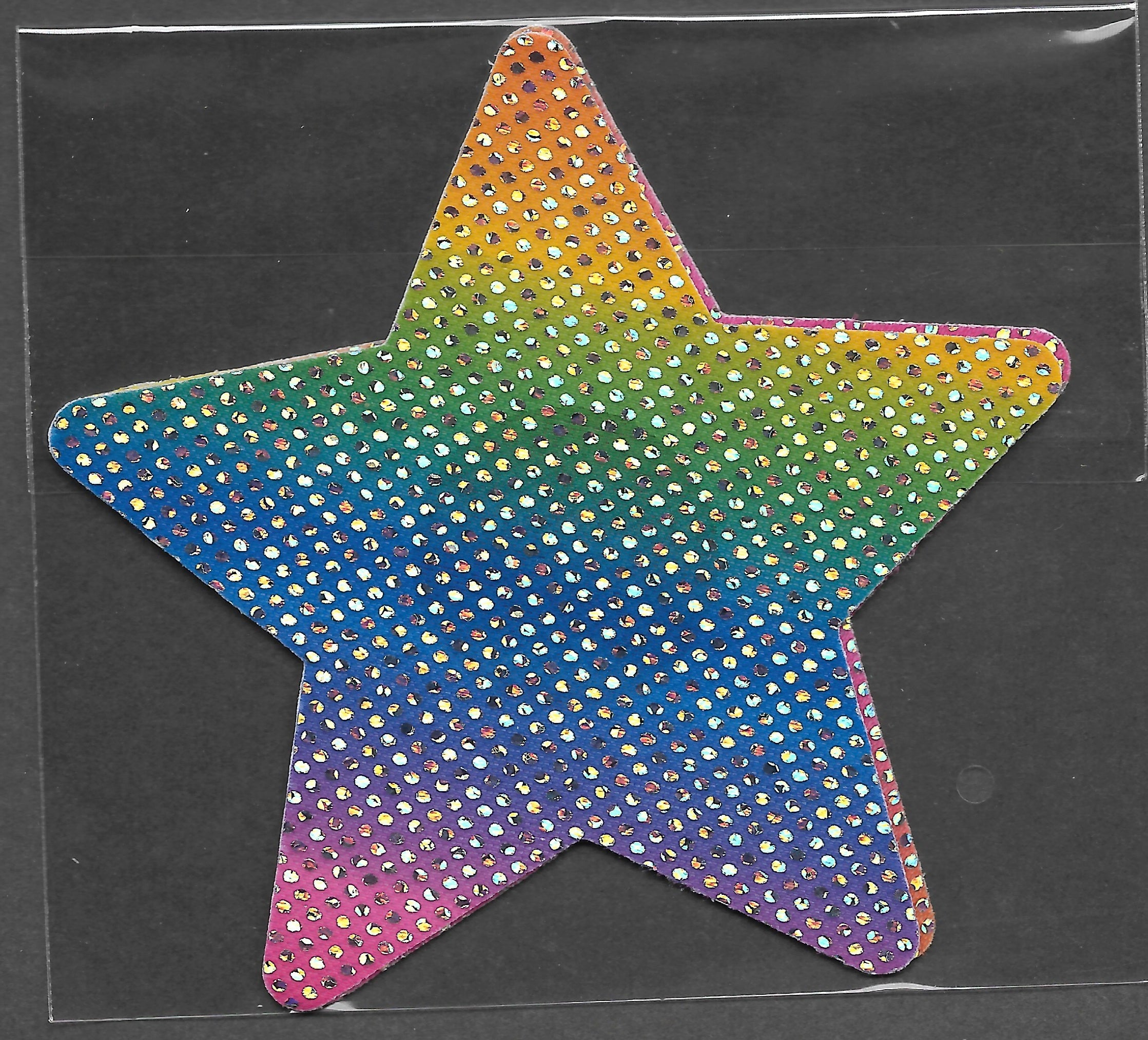 Star Multi Color Glitter Smart Tags