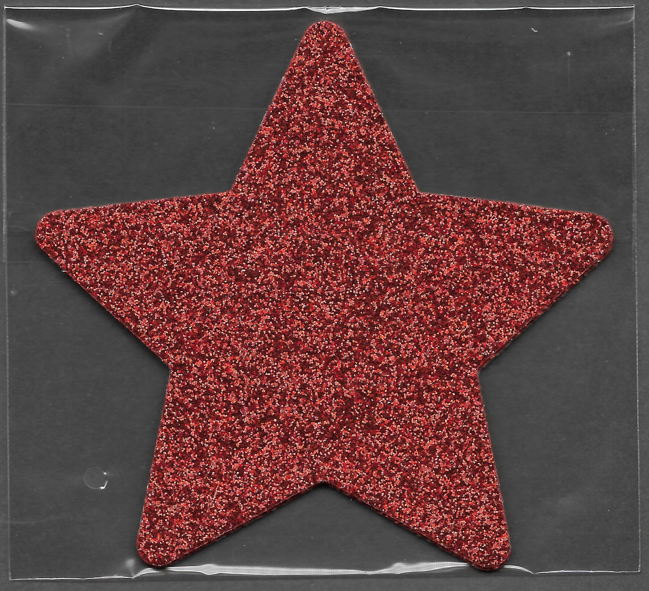 Star Red Glitter Smart Tags