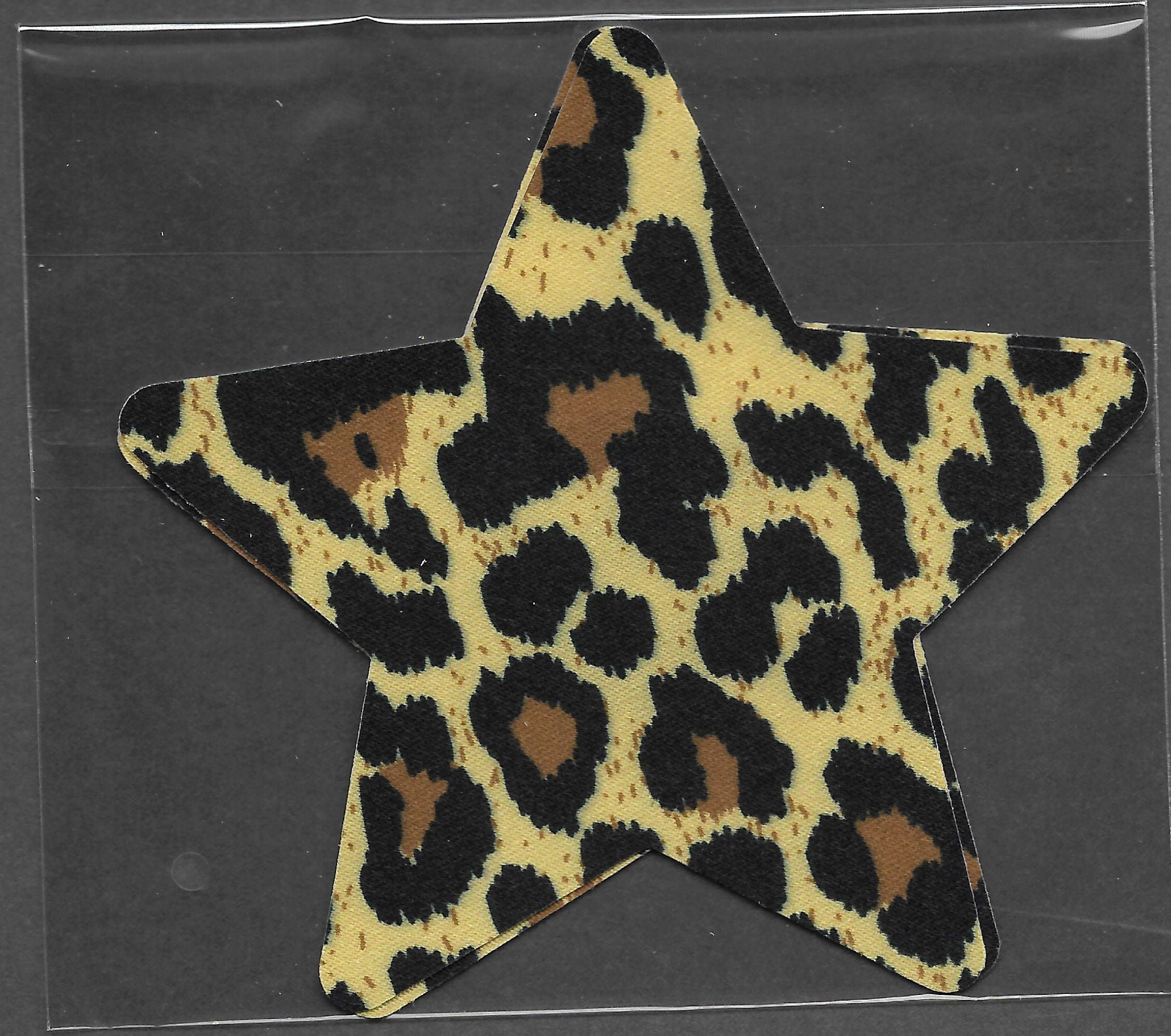 Star Leopard Print Brown Smart Tags