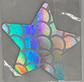 Star Silver White Iridescent Large Scales Smart Tags