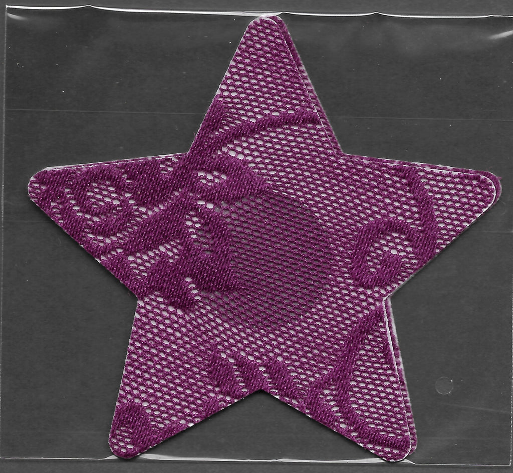 Star Purple Lace Smart Tags Wearable Sticker